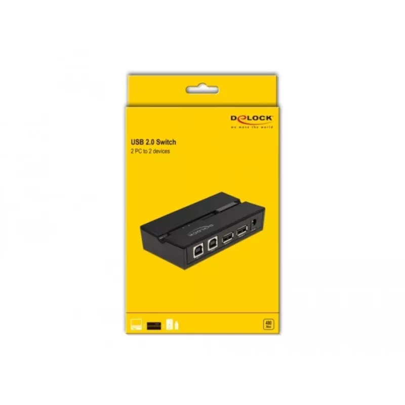 DeLOCK 11492 computer data switch USB Type-A to USB Type-B 0.48 Gbit/s