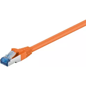 Wentronic Goobay CAT 6a Patch Cable, S/FTP (PiMF), Orange, 7.5 m - LSZH Halogen-Free, Copper (93851)