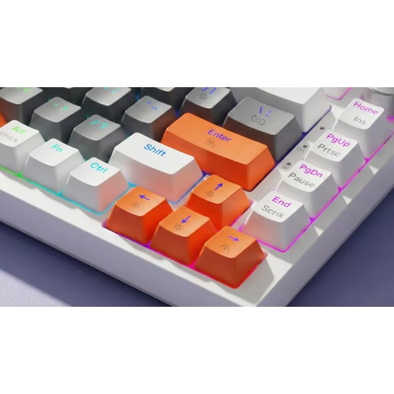 Savio ASTRAL WHITE JADE 3 COLOURS keyboard Gaming USB QWERTY US International