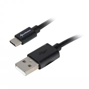 USB 2.0 A to USB-C Cable Adapter Sharkoon 0.5 m, black