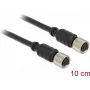 Sensor/Actuator Cable DeLOCK 12689 0.1m M8 Black