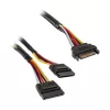 Akasa SATA power Y-cable - 30cm 2-Pack - Cable - Digital/Data