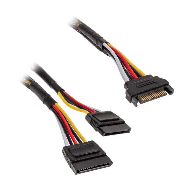 Akasa SATA power Y-cable - 30cm 2-Pack - Cable - Digital/Data