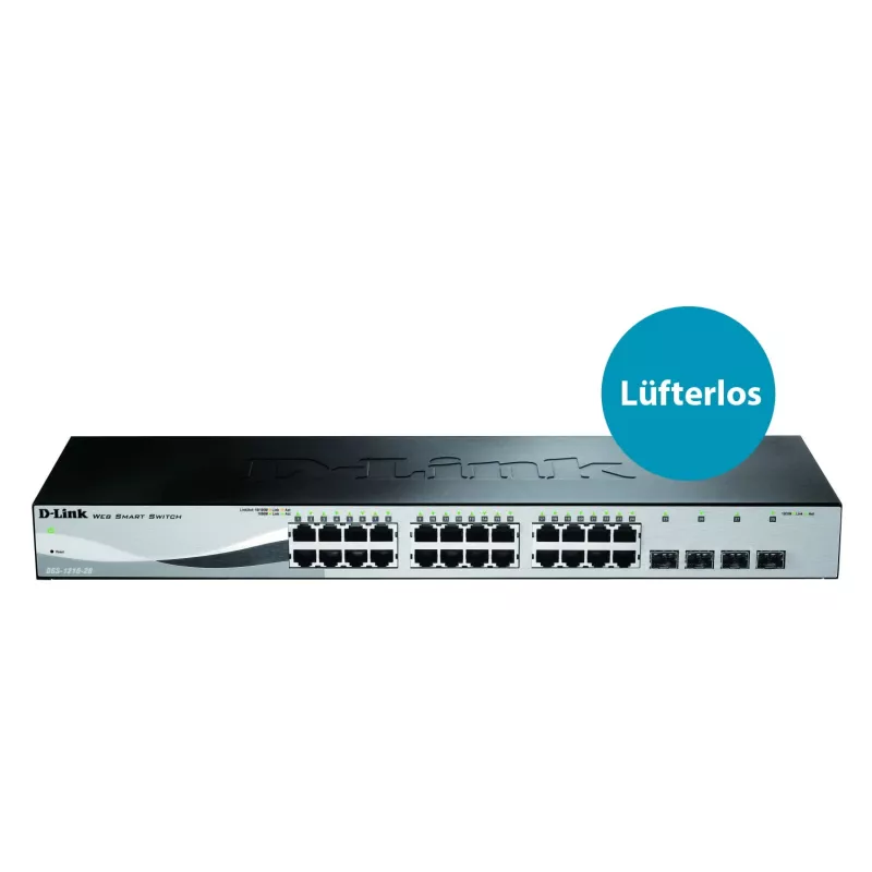 D-Link DGS-1210-28 Managed L2/L2+ 1U Black