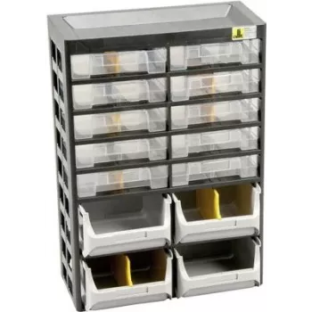 Storage Box allit VarioPlus Basic D 21 — dimensions 305×435×170 mm, black
