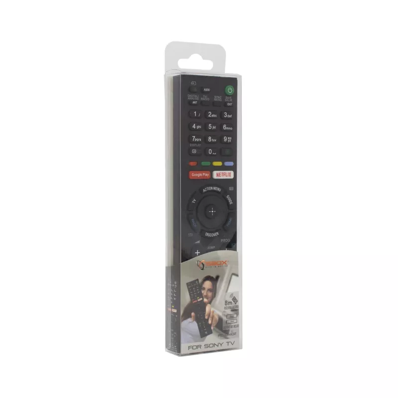 SBOX replacement remote control RC-01402 compatible with Sony TVs – infrared universal TV remote