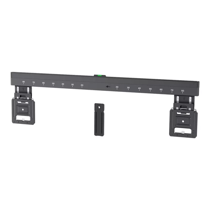 Fixed TV wall mount WENTRONIC Goobay Ultraslim 70822 XL Black for flat screens