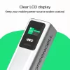 Portable battery Green Cell PBGC25UD, 25200 mAh, Li‑Ion, 140 W total, 2× USB‑C + 1× USB‑A, OLED display, aluminium housing