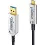 FiberX FX-I630-010 USB cable 10 m USB 3.2 Gen 1 USB C USB A Black Silver