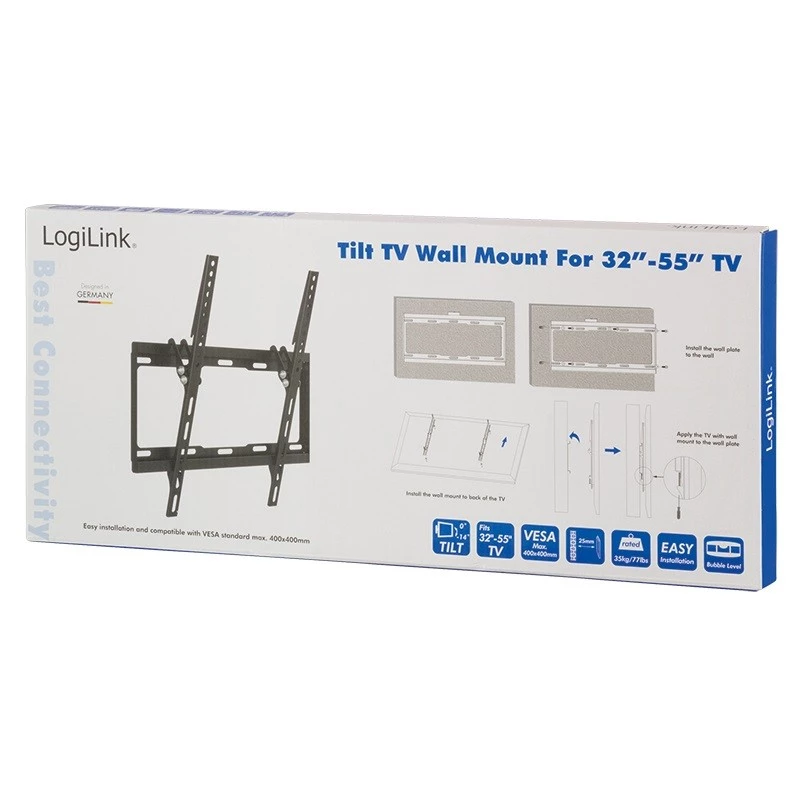 TV mount LogiLink BP0012 139.7 cm (55 inch) Black