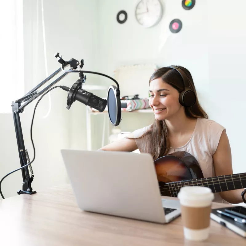 Studio microphone Easypix 62021 Black