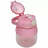 Water Bottle Extralink school bottle with straw and lanyard 1 L pink