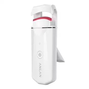 ANLAN 04-AJMJ14-001 electric heated eyelash curler, white