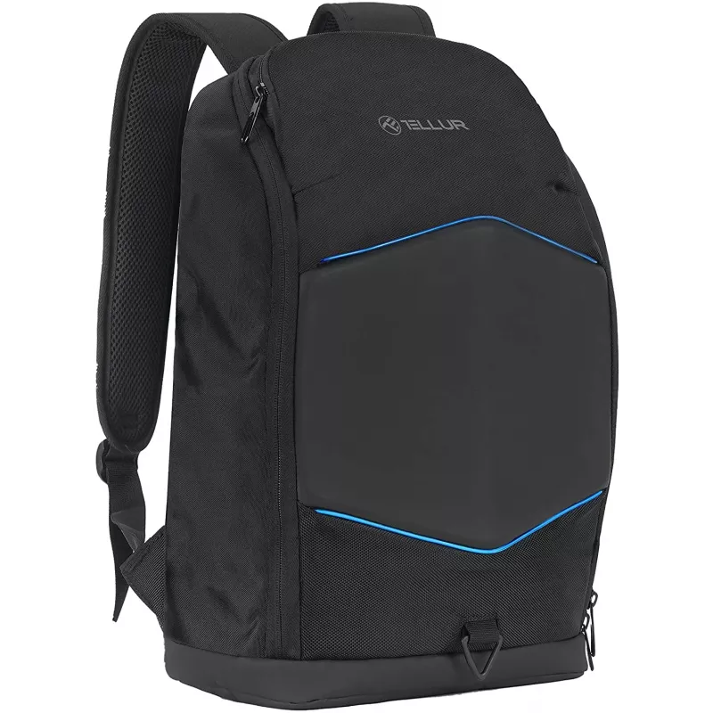 Notebook backpack Tellur TLL611282 with USB port and illuminated strip, black