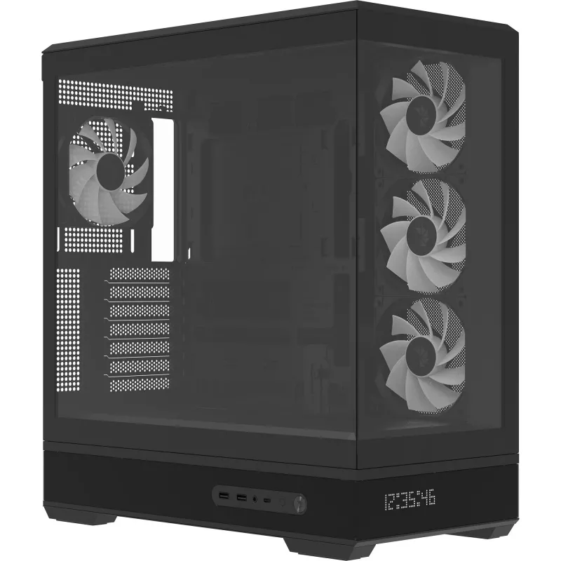 Computer case AeroCool Geh Midi P500B-Digi Black