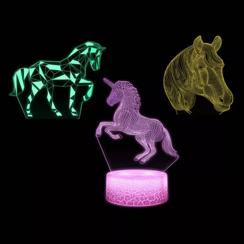Manta SNL116RGB RGB 3D horse decorative LED lamp
