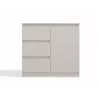 CHEST OF DRAWERS 1 DOOR 3 DRAWERS COLOUR CASHMERE