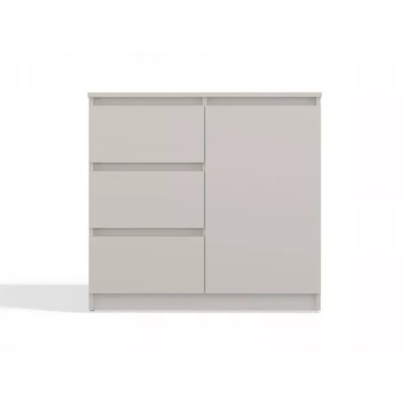 CHEST OF DRAWERS 1 DOOR 3 DRAWERS COLOUR CASHMERE