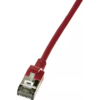 Networking Cable LogiLink Slim U/FTP Red RJ-45 Cat6a 1m