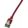 Networking Cable LogiLink Slim U/FTP Red RJ-45 Cat6a 1m