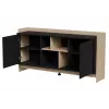 Cama PORTO 2D chest of drawers 150x38x77 oak/black
