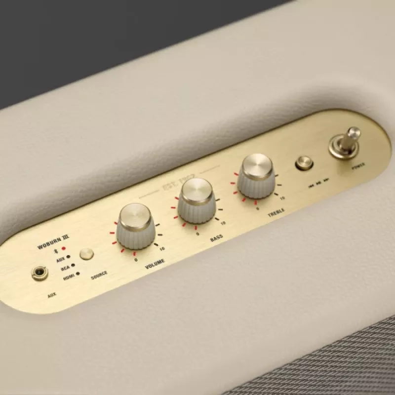 Marshall Woburn III Speaker, Bluetooth, Cream