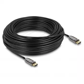 DELOCK active optical DisplayPort 2.1 cable 8K 60Hz 40Gbps 30 m