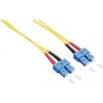 Logilink - Patch-Cable - SC Single-Modus (M) to SC Single-Modus (M) - 2 m - Fibre Optic - Duplex - 9/125 micrometre - OS2 - Halogen-Free - Yellow (FP0SC02)