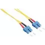Logilink - Patch-Cable - SC Single-Modus (M) to SC Single-Modus (M) - 2 m - Fibre Optic - Duplex - 9/125 micrometre - OS2 - Halogen-Free - Yellow (FP0SC02)