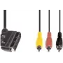 Video Cable Adapter e+p VC 119 1.5 m SCART (21-pin) 3 x RCA Black