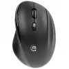Manhattan Ergonomic Wireless Mouse, Right Handed, Adjustable 800/1200/1600dpi, 2.4Ghz (up to 10m), Six Button with Scroll Wheel, Combo USB=A and USB-C receiver, Black, AA battery (included), Three Year Warranty