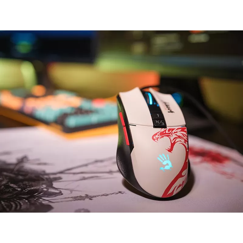 Wired Gaming Mouse A4Tech Bloody L65 MAX RGB 16000 DPI Ergonomic right-handed