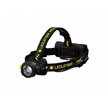 Headband flashlight Led Lenser H15R Work Black Yellow