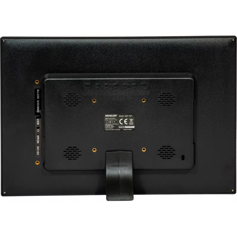 Digital photo frame SENCOR SDF 1571 BK — 15-inch black multimedia frame