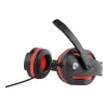 Wired gaming headset GEMBIRD GHS-03 — 20–20000 Hz, 2 m cable, 250 g, black/red