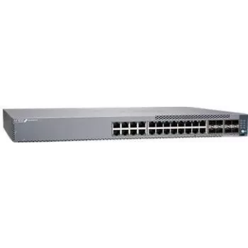 Juniper EX4100-F 24-Port 10/100/1000BaseT PoE+, 4x 10G SFP+ Uplink ports, 4x 10G SFP+ Stacking ports (optics sold separately) with Standard SW.TAA Compliant. (EX4100-F-24P)