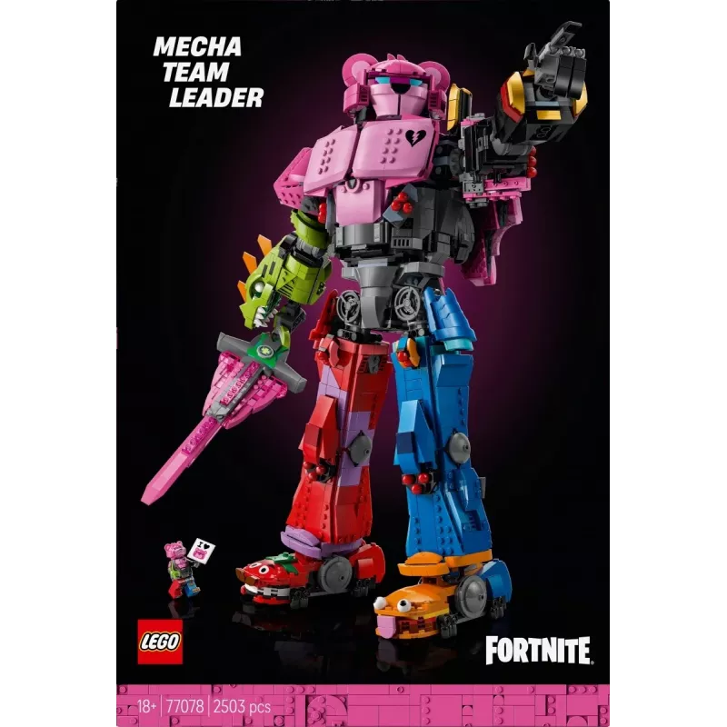 LEGO building set Team Leader Mechs 77078 — Fortnite, 2503 pieces, 1 minifigure, 450 mm mech height