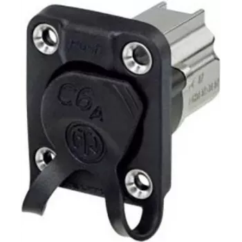 Neutrik NE8FDX-P6-W Wire Connector RJ45 female Black - White (NE8FDX-P6-W)