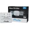 Smart switch Shelly Qubino Wave PM Mini Grey, wireless, 110–240V, 16A, 24–30V DC, 868.4 MHz