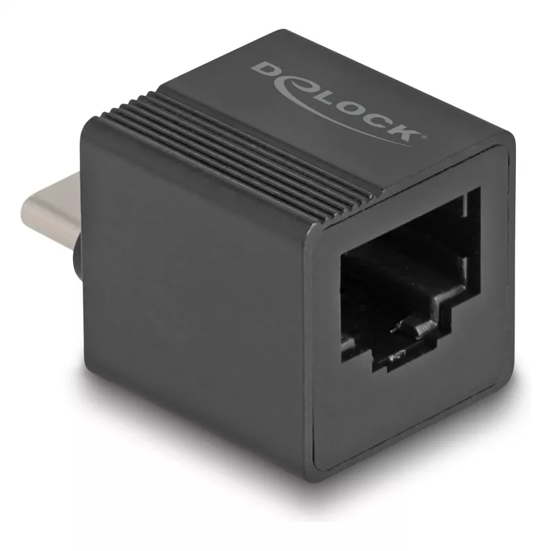 DeLOCK USB Type-C Adapter to Gigabit LAN mini Black
