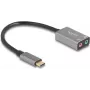 External USB audio card DELOCK 67071 — 16-bit, 48 kHz, 3.5 mm headphone, aluminium housing, 0.15 m cable