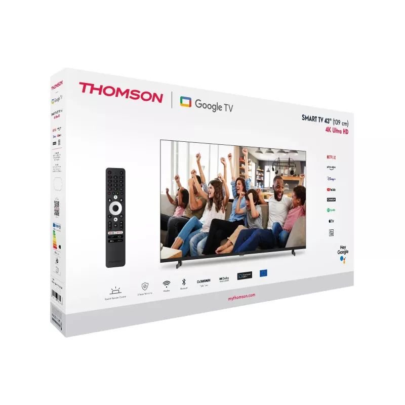 TV Set|THOMSON|43 |4K Ultra HD|3840 x 2160 pixels|Flat|16:9|LED|43UG4S14