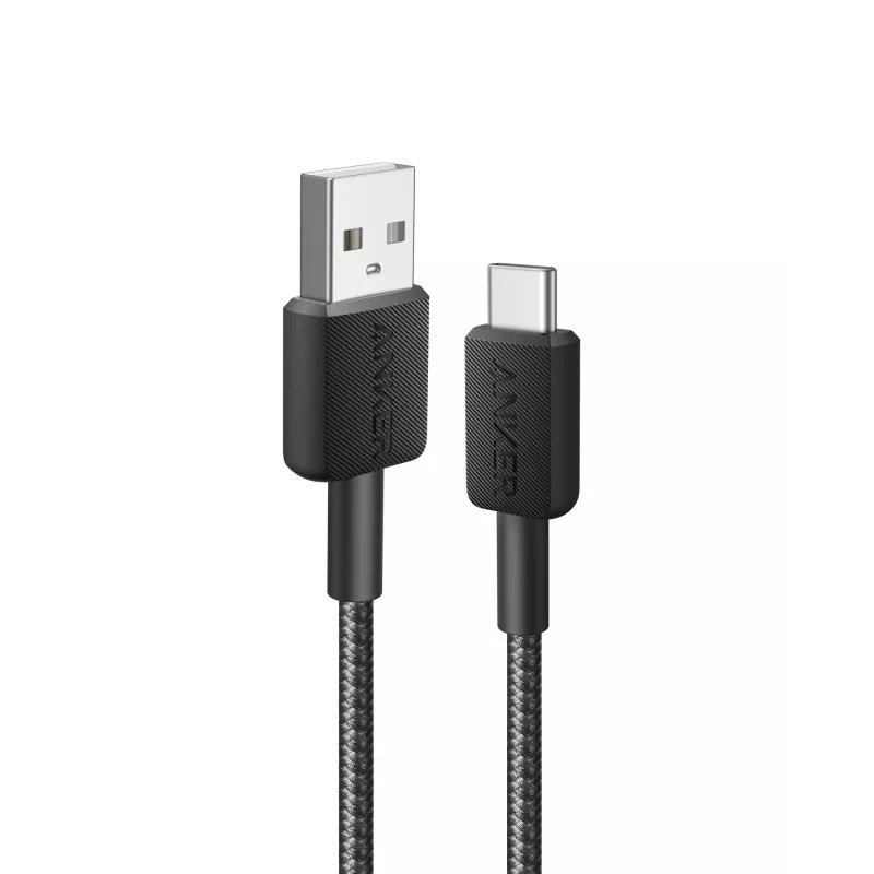 Anker Innovations 322 USB-A to USB-C Cable Nylon 1.8M Black - Cable - Digital/Data