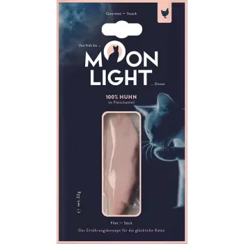 Wet cat food MOONLIGHT Dinner Chicken Fillet 22 g pouch, adult, hypoallergenic treat, 65% moisture, 23.5% protein