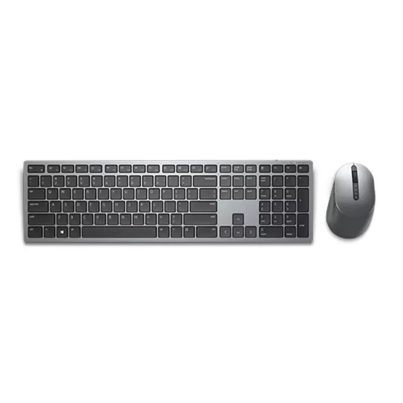 Wireless Keyboard and Mouse Set Dell KM7321W Titan Grey with Batteries Included