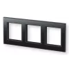eQ-3 Homematic IP 162150A1 Glass Frame, 3-Gang, Black