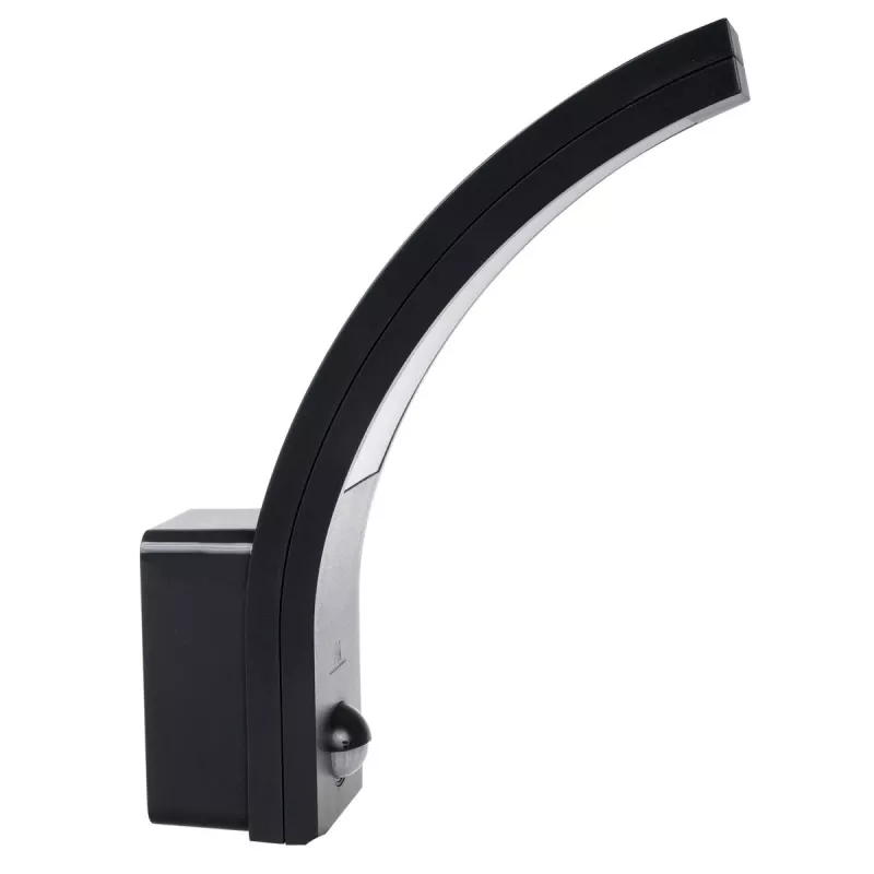 Exterior LED Motion Sensor Lamp MACLEAN MCE244B — LED fixture with built-in motion sensor