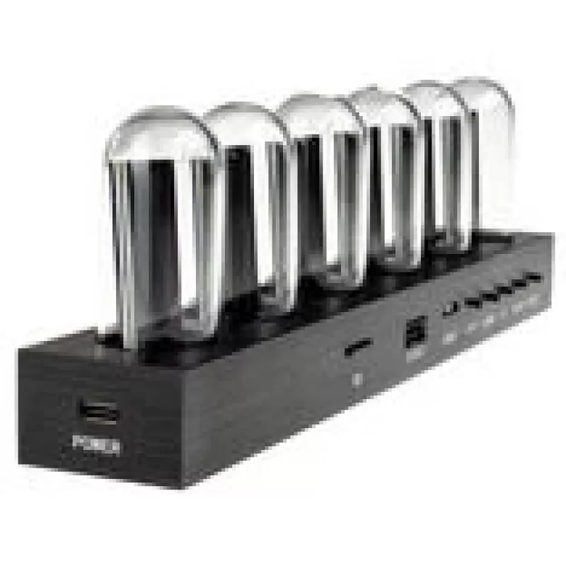 Desk clock Lamptron DC601 IPS black — digital desk clock with IPS display