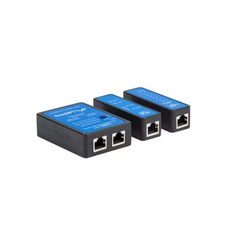Network Cable Tester Lanberg NT-0404 PoE Tester Black Blue