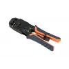Extralink RJ45 crimp tool 4P+6P+8P with ratchet for modular plugs, 1 pc